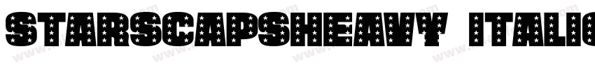 StarsCapsHeavy Italic字体转换